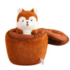 Peluche Écureuil dans noisette