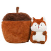 Peluche Écureuil dans noisette