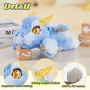 Peluche dragon bleu