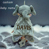 Doudou personnalisé Éléphant gris