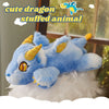 Peluche dragon bleu