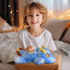 Peluche dragon bleu
