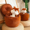 Peluche Écureuil dans noisette