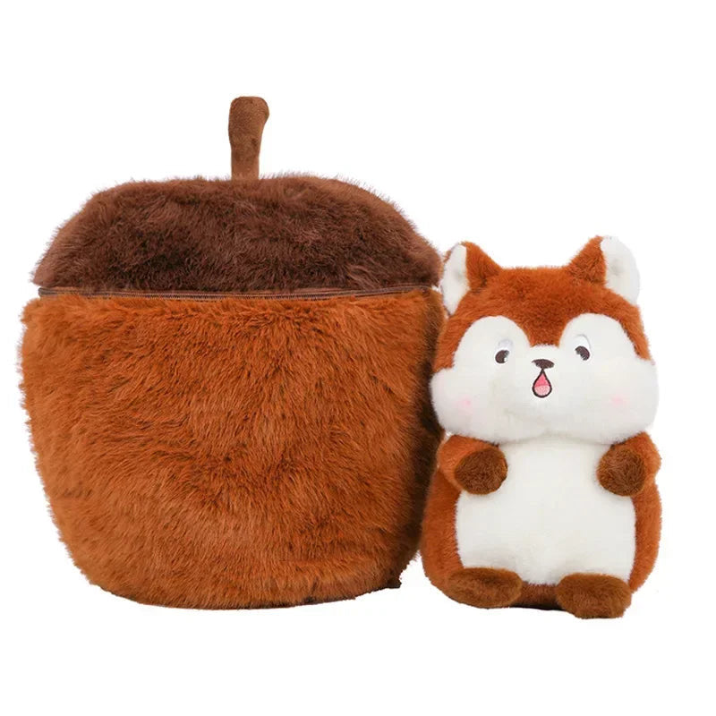 Peluche Écureuil dans noisette
