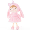 Poupée personnalisée Bunny girl rose