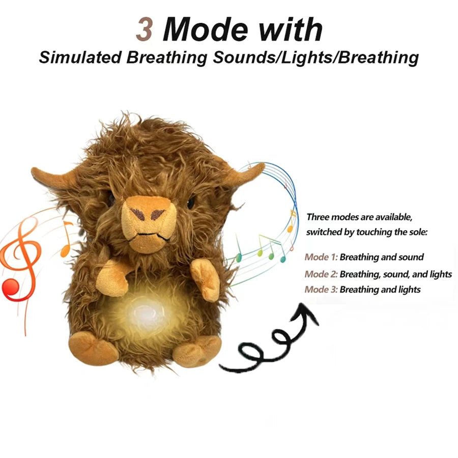 Peluche Vache des Highlands Sleep Calm