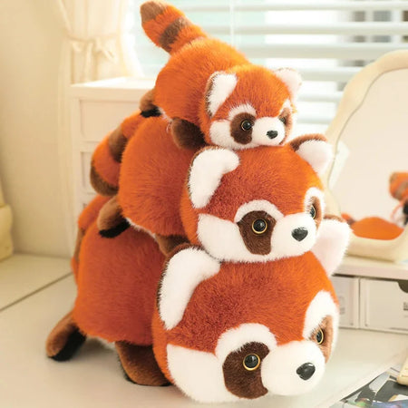 Peluche réversible Panda / Panda roux