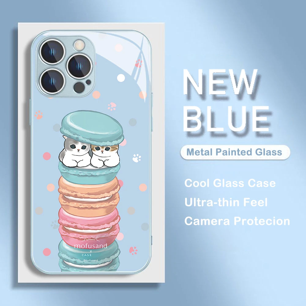 Coque IPhone Mofusand Cats and Macarons