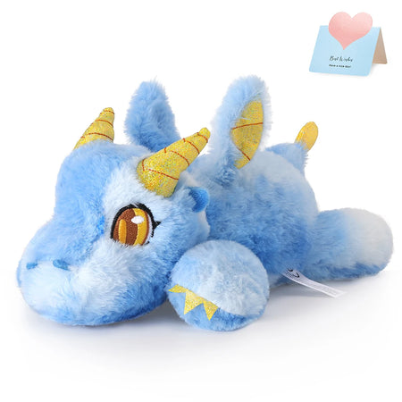 Peluche dragon bleu