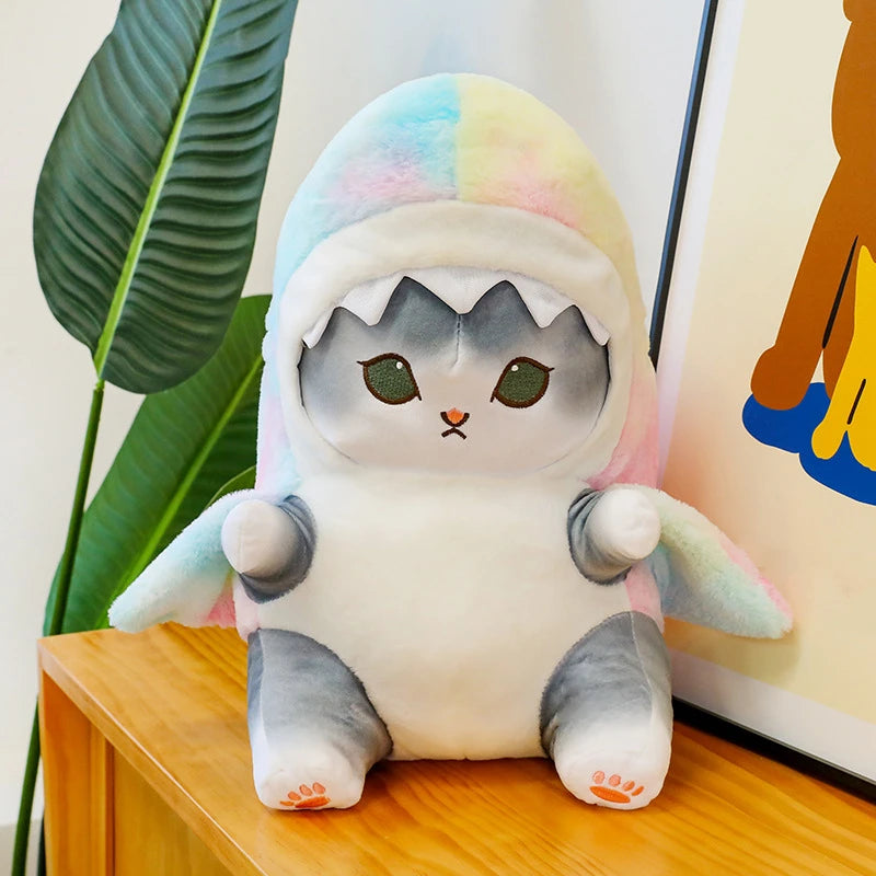 Peluche Mofusand Chat-requin gris