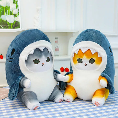 Peluche Mofusand Chat requin Arc-en-ciel