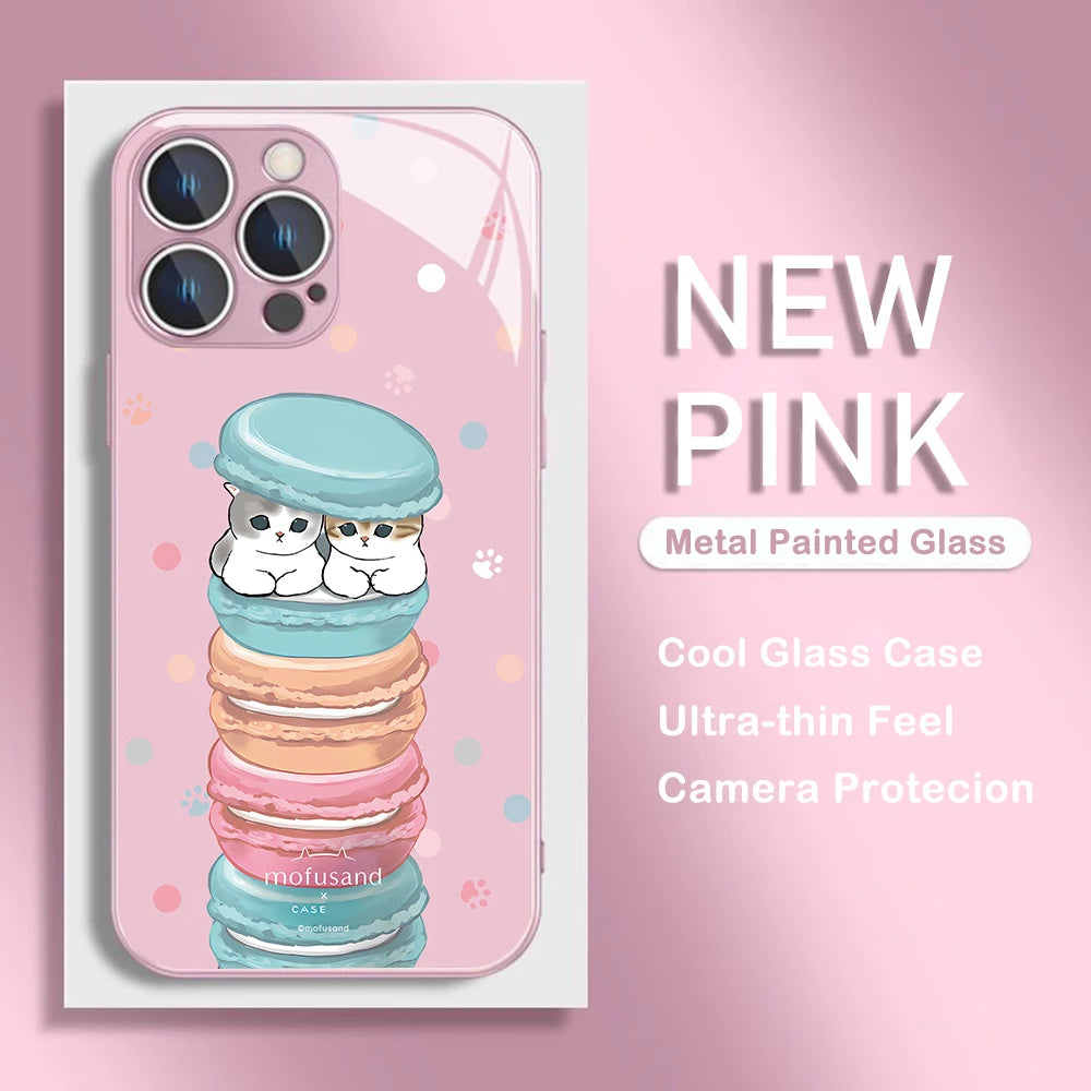 Coque IPhone Mofusand Cats and Macarons