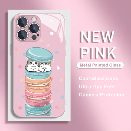 Coque IPhone Mofusand Cats and Macarons