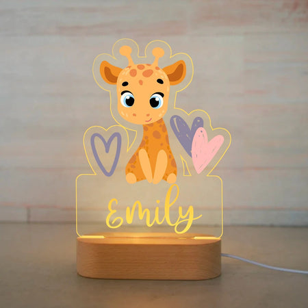 Personalized Giraffe 3D LED Lamp
