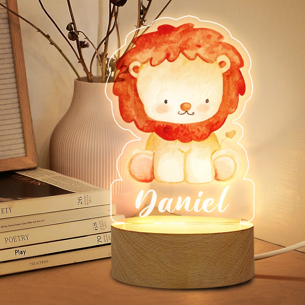 Lampe 3D personnalisée Animaux