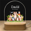 Lampe LED personnalisée la fête des animaux