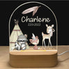 Lampe LED personnalisée la fête des animaux