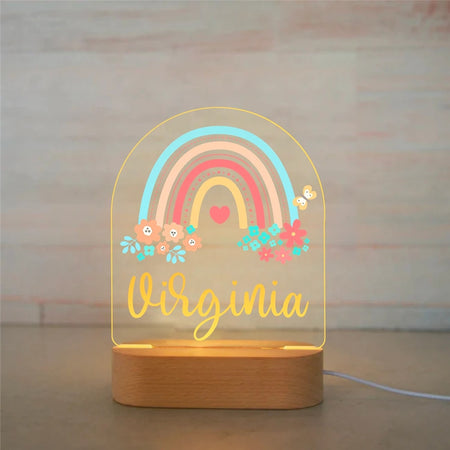 Custom Rainbow LED 3D Lamp