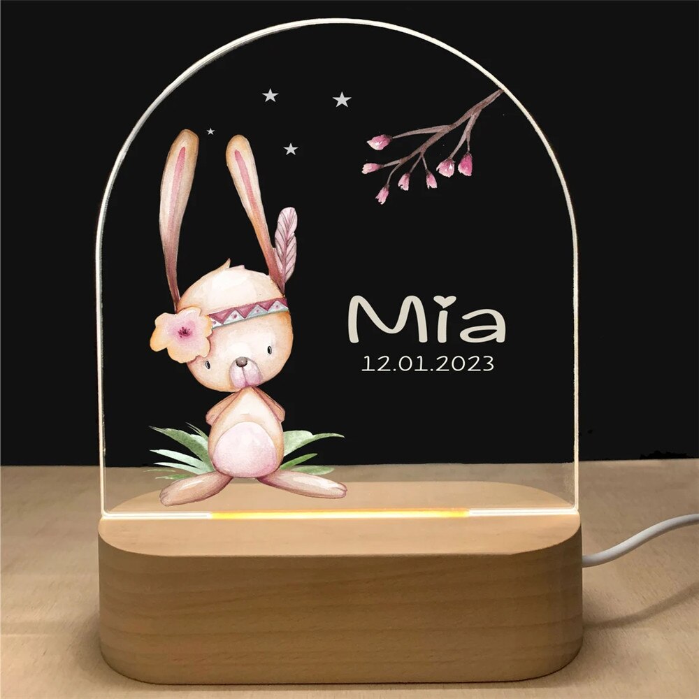 Lampe LED personnalisée Animaux