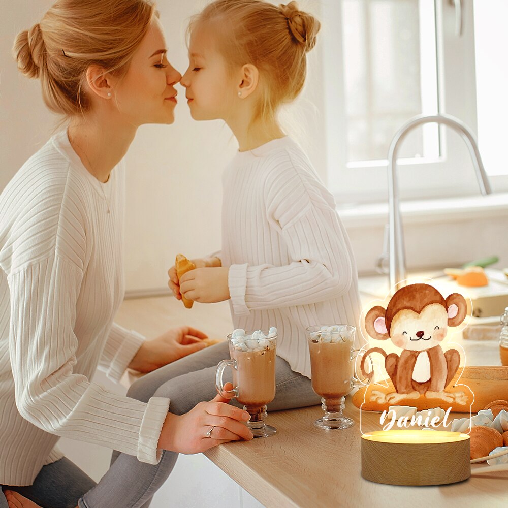 Lampe 3D personnalisée Animaux