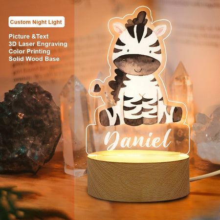 Lampe 3D personnalisée Animaux