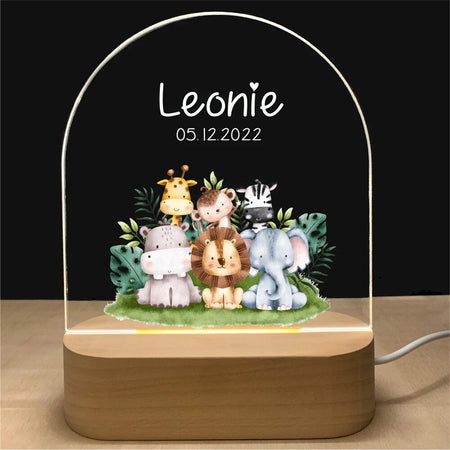 Lampe LED personnalisée la fête des animaux