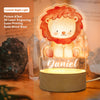 Lampe 3D personnalisée Animaux