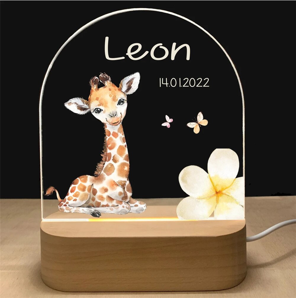 Lampe LED personnalisée Animaux