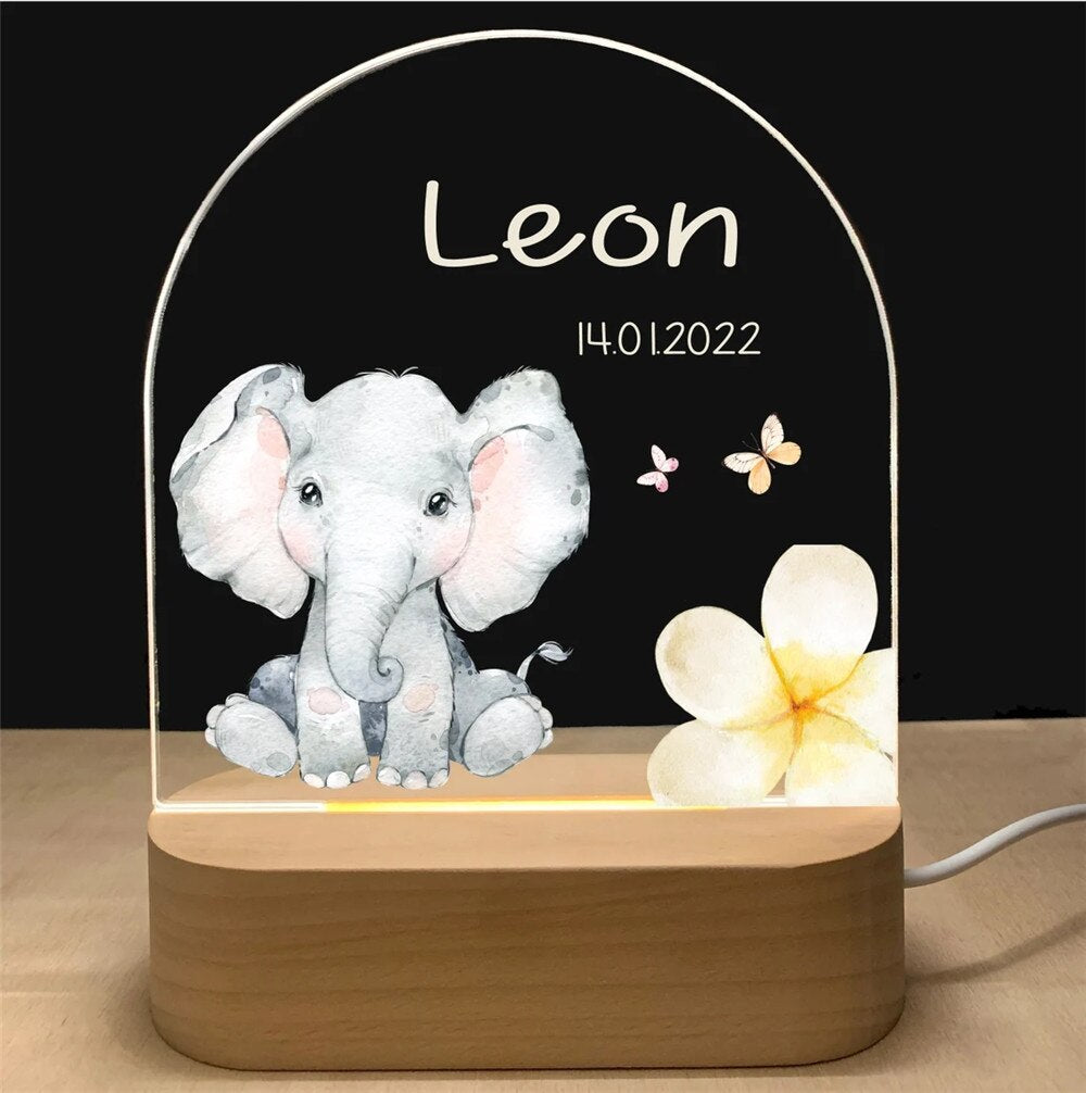 Lampe LED personnalisée Animaux