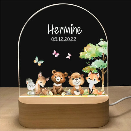 Lampe LED personnalisée la fête des animaux