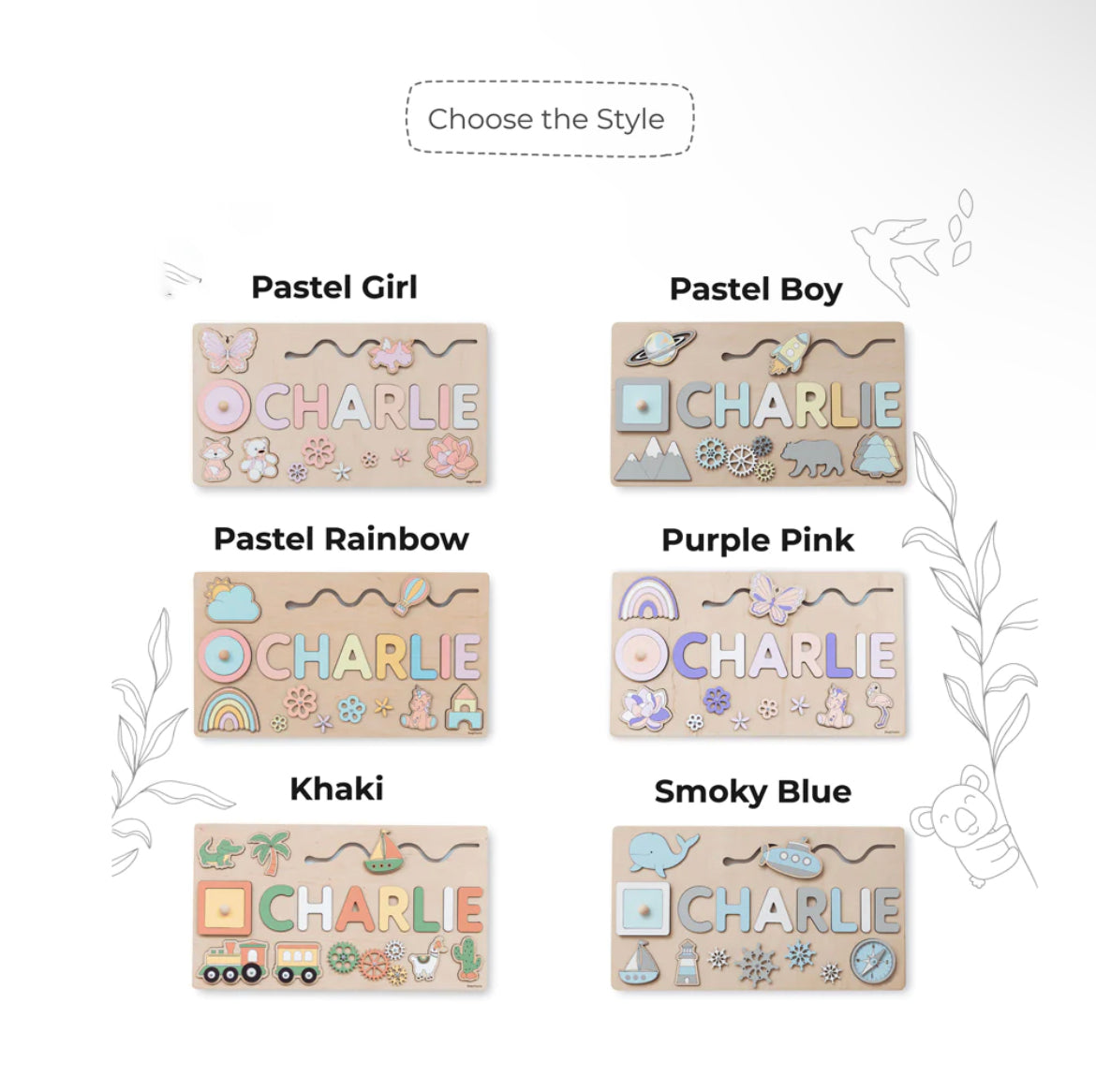 Puzzle personnalisé Montessori