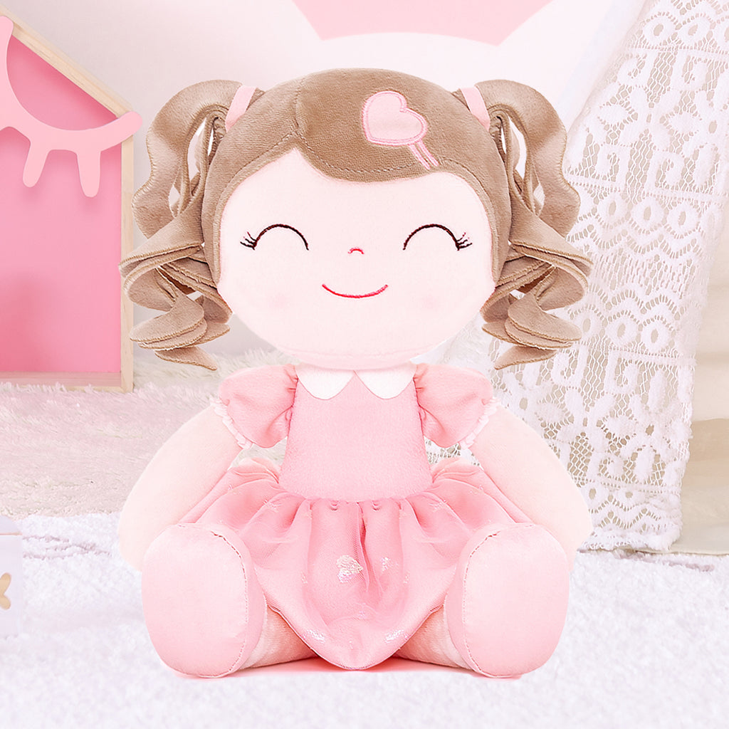 Poupée personnalisée Joli coeur rose