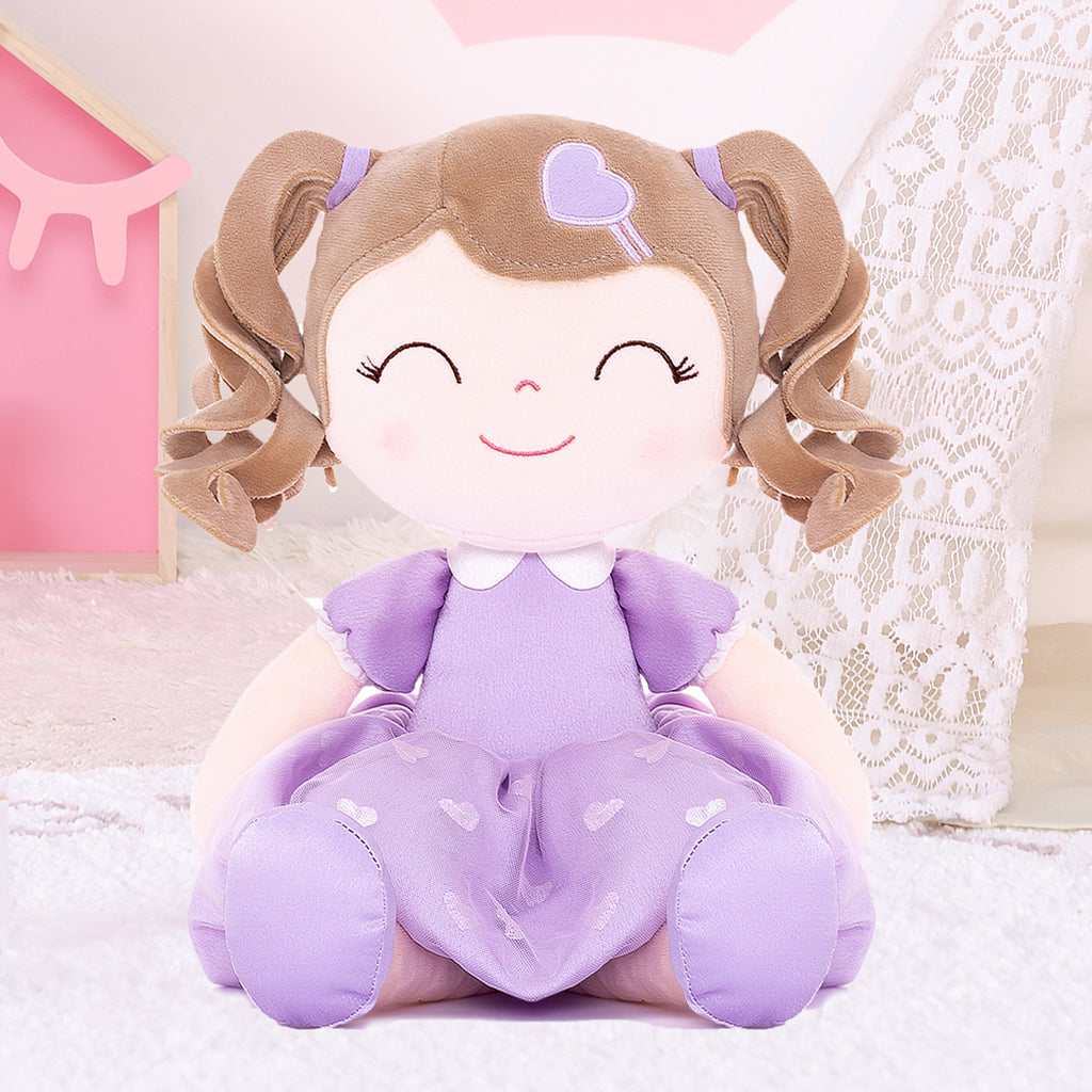 Poupée personnalisée Joli coeur Violette